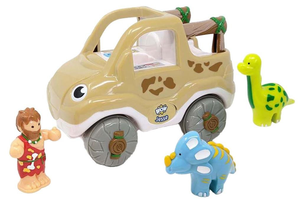 WOW Toys Jurassic Jesse speelgoedauto met dinosaurusavontuur