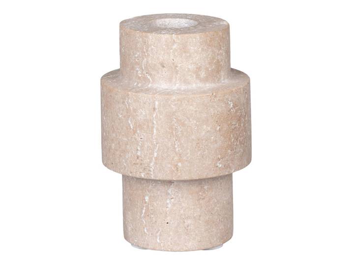 Kerzenhalter Candle Holder, Beige, Stein, 10 cm, zum Stellen, Dekoration, Kerzen & Kerzenhalter, Kerzenständer