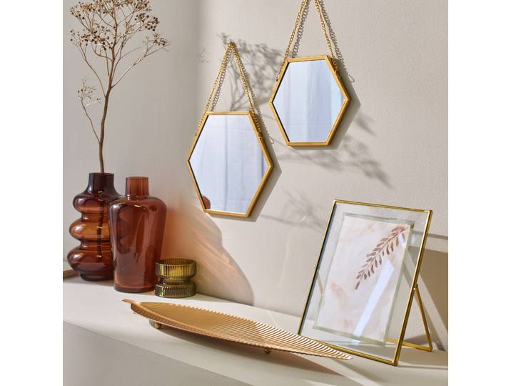Miroir hexagonal - lot de 2 - Blancheporte