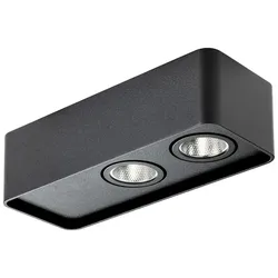 LED-Deckenleuchte Yuki schwarz matt 18x5.6x7 cm