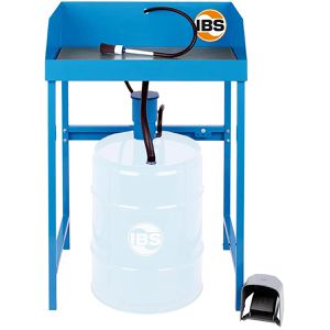 IBS Teilewaschgerät Typ BK-50, 2120016, mit Kaltreiniger, 50 Liter Fassaufnahme, Waschpinsel & Pumpe mit 6-8 l/h