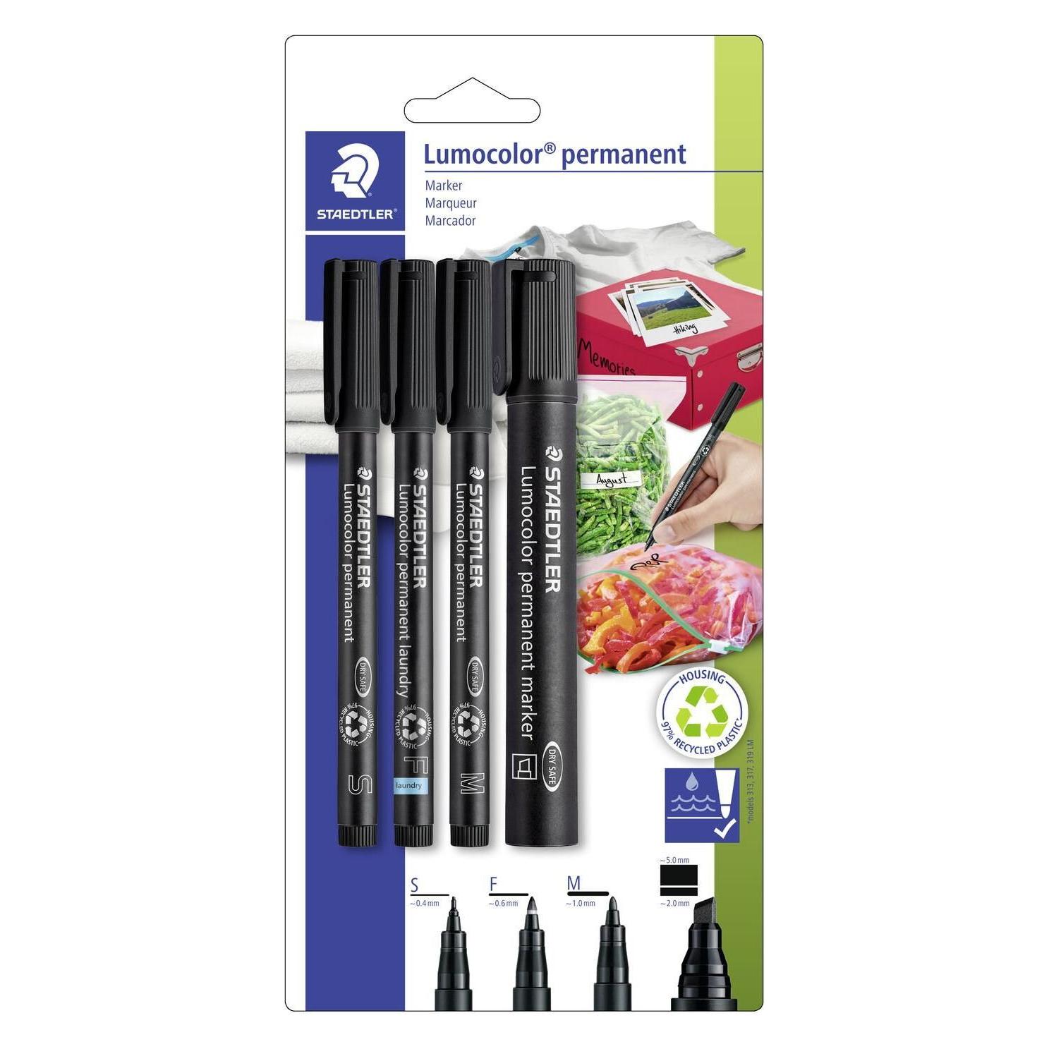 Staedtler Marker Set Lumocolor 4St Variante (4x) (60 BK-6)