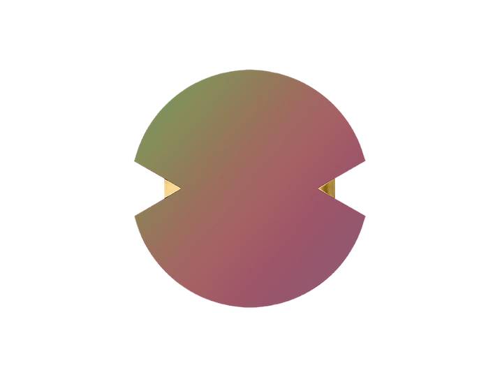 Runder Design Spiegel „Verto“ Ø 70 cm Rainbow AYTM