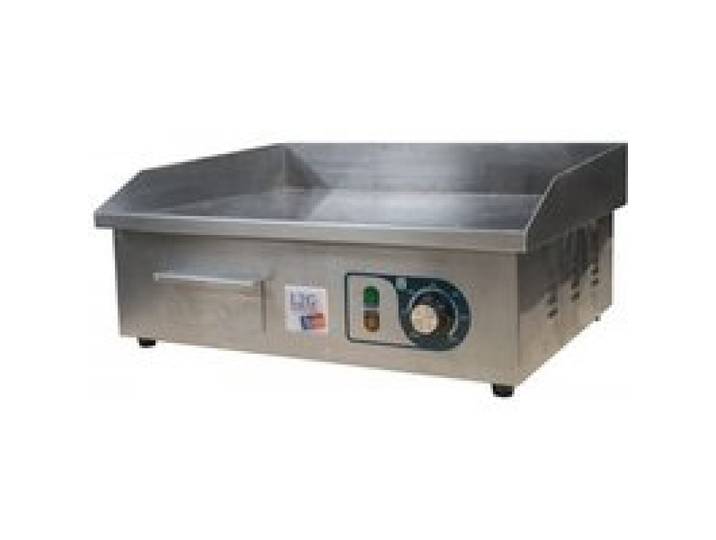 Plancha à snacker inox électrique 2 zones plaque de chauffe en chrome lisse 3000 W 220 V - MONO