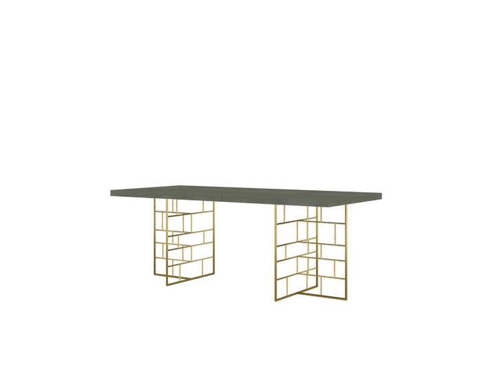 Furnlux Esstisch Rose Hill Grün 200x90x76 cm, 200x76x90 cm, Esszimmer, Esstische