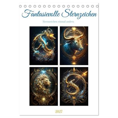Fantasievolle Sternzeichen (Tischkalender 2027 DIN A5 hoch), CALVENDO Monatskalender