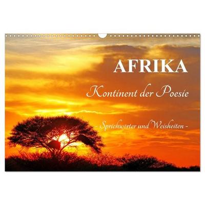 AFRIKA - Kontinent der Poesie (Wandkalender 2026 DIN A3 quer), CALVENDO Monatskalender