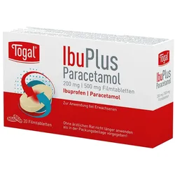 TOGAL IbuPlus Paracetamol 200 mg/500 mg Filmtabl. 20 St