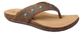 Women's Jovie Slip On Sandal by LAMO in Brown (Size 11 M)