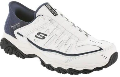 Skechers Sport Slip-Ins: After Burn-Grill Captain (Men's) Athletic in White/Navy, Size 9 M, Memory Foam/Synthetic