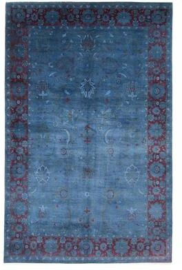 ECARPETGALLERY Hand-knotted Vibrance Teal Wool Rug - 6'0 x 9'2