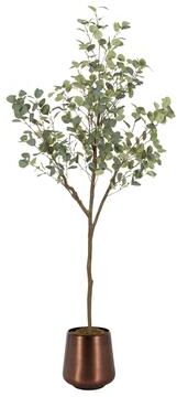 Kate and Laurel Eudora Faux Eucalyptus Tree