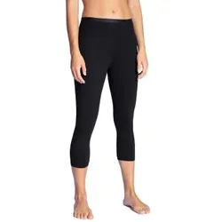 Calida Natural Comfort Capri Leggings Schwarz Baumwolle Large Damen