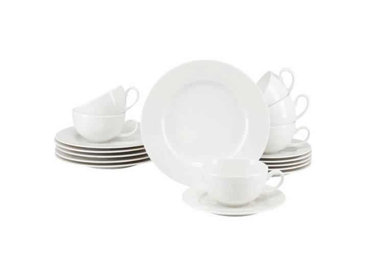 Creatable Kaffeeservice Venice Creme, Creme, Keramik, 18-teilig, 200 ml,200 ml, Essen & Trinken, Geschirr, Geschirr-Sets, Kaffeeservice