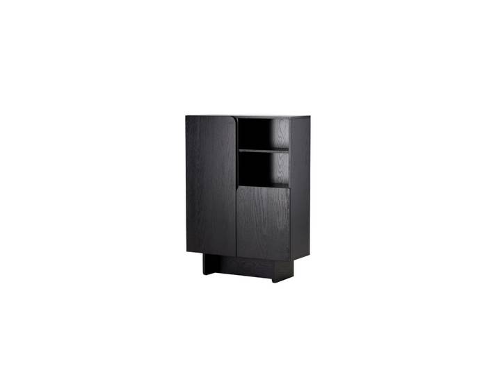 Livetastic Kommode, Schwarz, Holz, Pappel, 80x110x30 cm, Holzmöbel, Kleinmöbel Holz, Holzkommoden