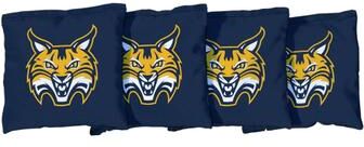 Skip's Garage Quinnipiac University Bobcats Blue Cornhole Bags