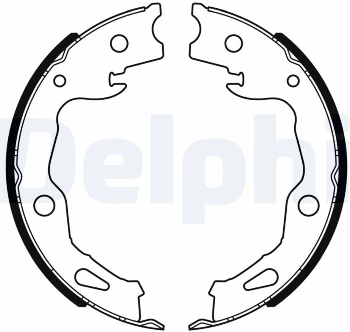 Bremsbackensatz, Feststellbremse DELPHI LS2186