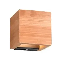 Reality Leuchten Akku-Wandleuchte Pitt Holz Beige Natur