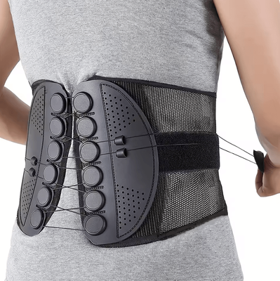 Inspire Curations Adjustable Sports Waist Support Belt With Breathable Mesh And Double Drawstring For Hiking, Fitness And Outdoor Activiti black xxl