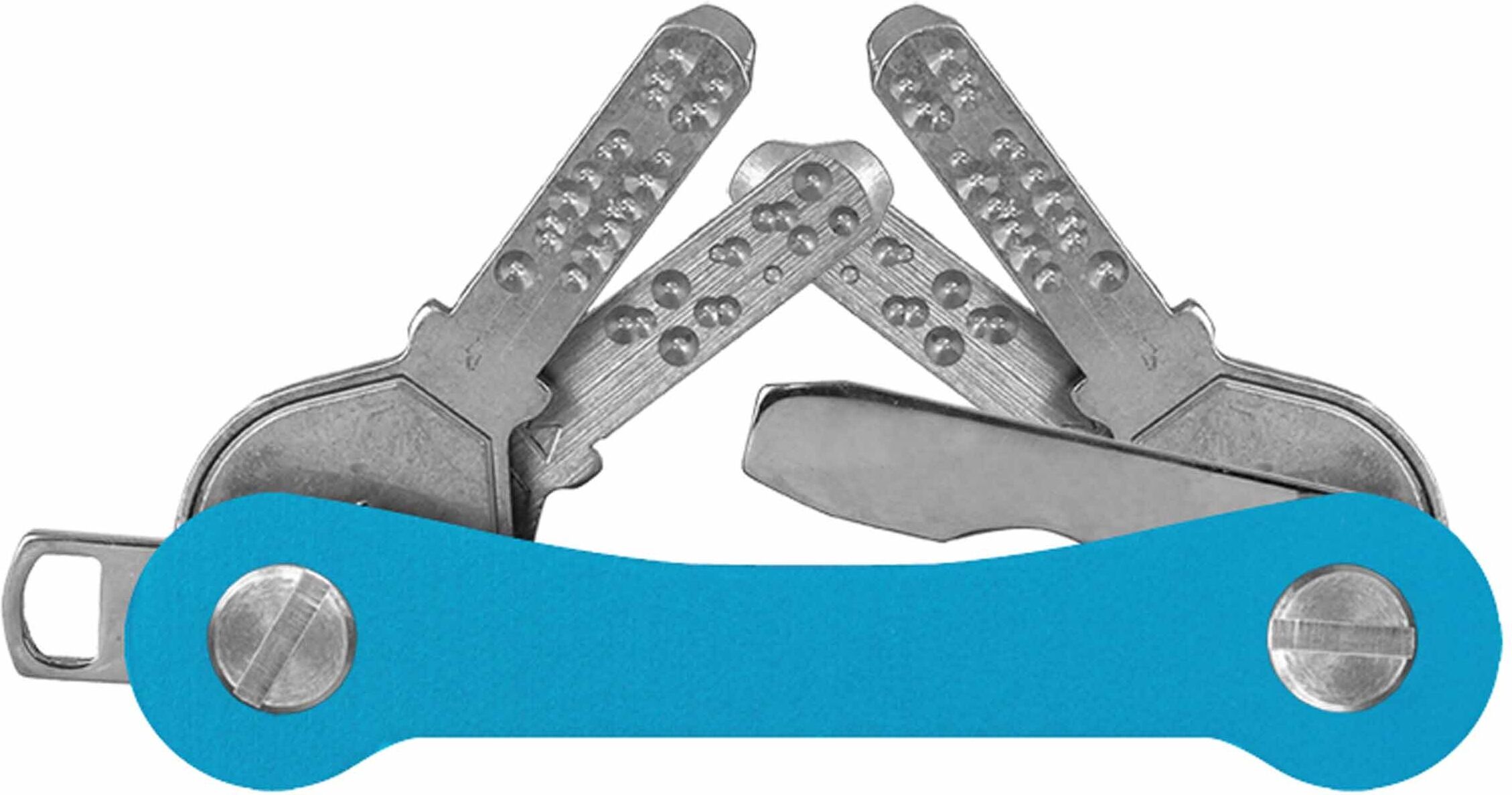Schlüsselanhänger KEYCABINS "Aluminium", Damen, blau (hellblau), Basic, Schlüsselanhänger Schlüsselanhänger, SWISS made