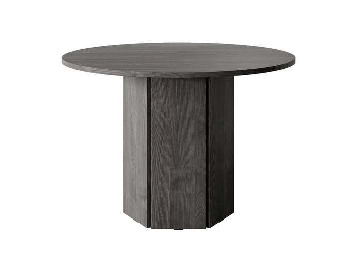 Selsey Esszimmertisch Hexa Schwarzgrau rund 110 cm, Holzwerkstoff, Rund,Rund, 110x75x110 cm, Esszimmer, Esstische