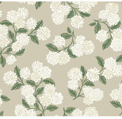 Rifle Paper Co.Hydrangea Beige Wallpaper