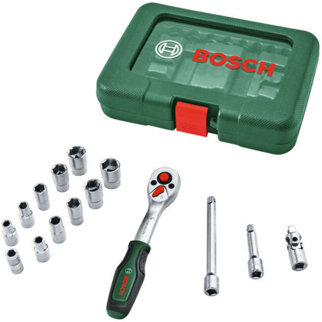 BOSCH Set de cliquets 1/4