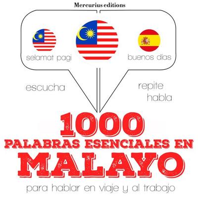1000 palabras esenciales en malayo - JM Gardner, Audio, 9782821119499