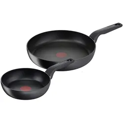 Tefal® Pfannen-Set HARD TITANIUM PRO schwarz 2-tlg.