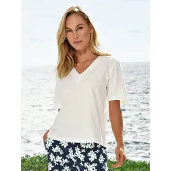 Shirt Karen Green Cotton weiss, 48