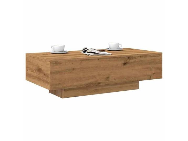 Table basse chêne artisanal 100x49 5x31 cm bois d'ingénierie 856405