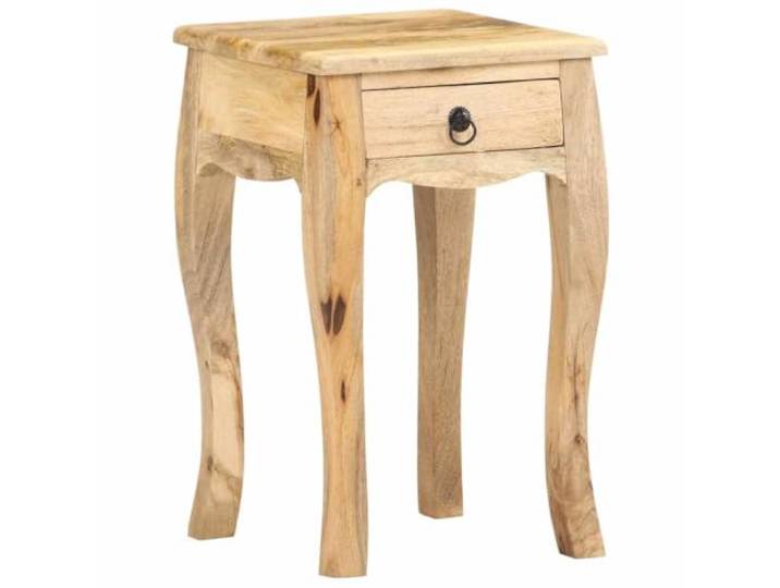 Makastle Nachttisch 28x28x46 cm Massivholz Mango
