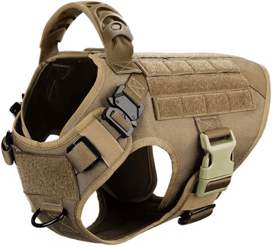Uplift Curations Large Dog Harness And Leash Set Training Walking Vest For German Shepherds And Malinois xl brown Harness