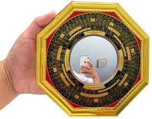 Fusion Finds Mirror Octagonal Protection Mirror With Metal Frame Concave Convex Glass m convex Mirror