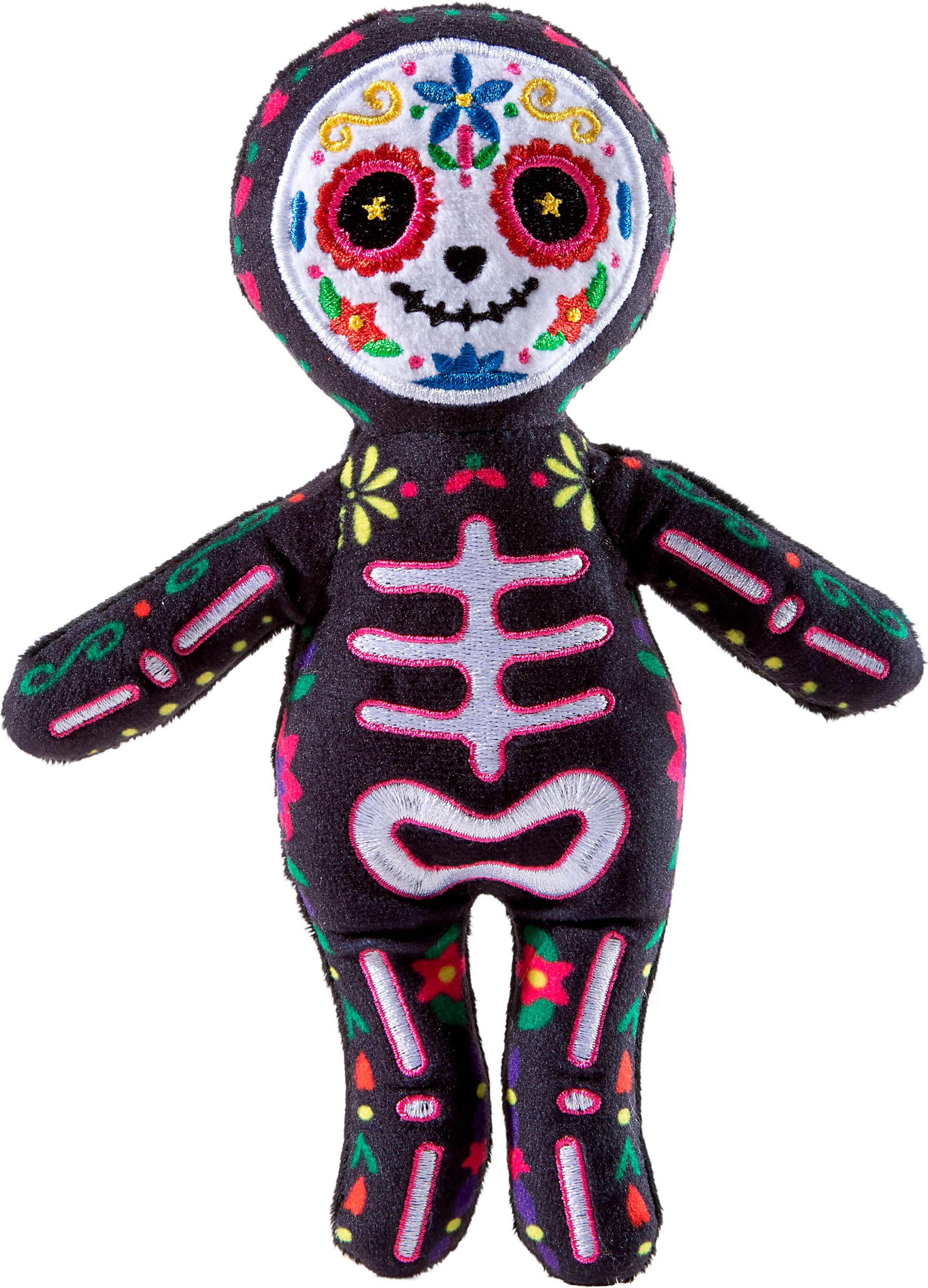 Kuscheltier HEUNEC "Skelettmädchen Hijo Muertos", bunt (schwarz, bunt), Plüschfiguren, KinderH:21cm, Kuscheltier, H:21cm