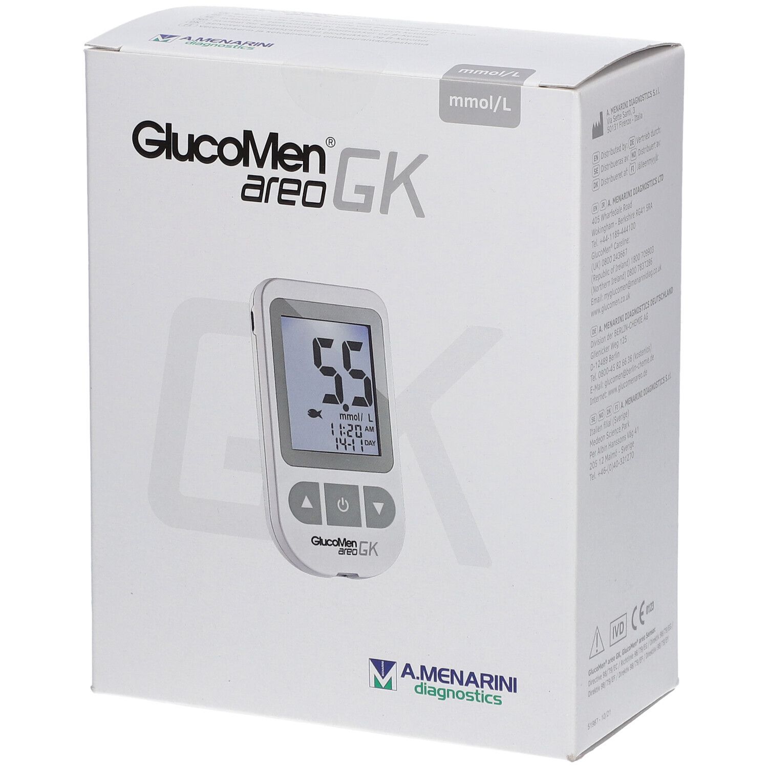 Glucomen areo GK Blutzucker- u.ß-Keton Set mmol/l 1 St Gerät