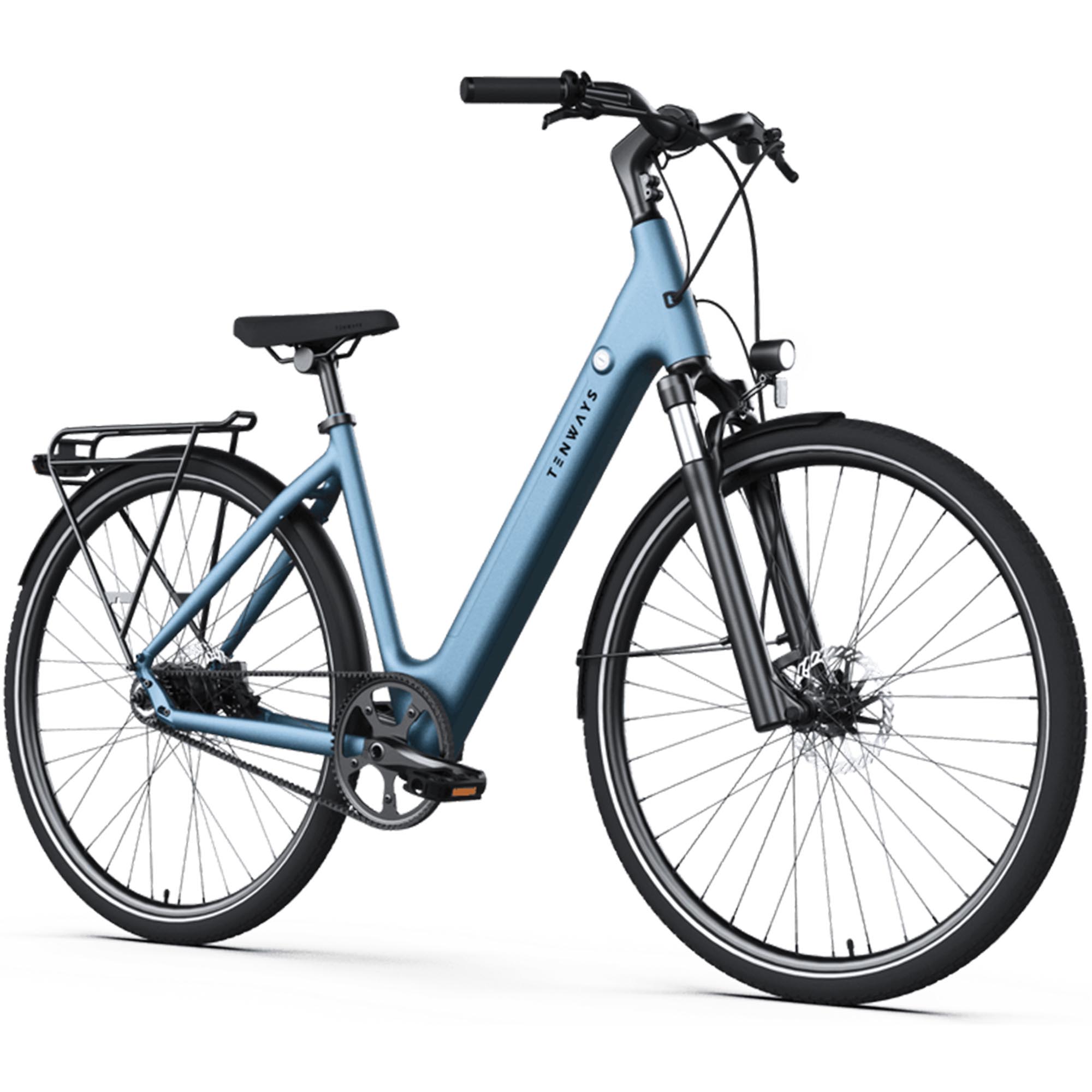 Tenways CGO800S E Bike Damen Citybike 28 Zoll Pedelec Damenrad mit Gates Riemenantrieb und Mivice Motor Tiefeinsteiger