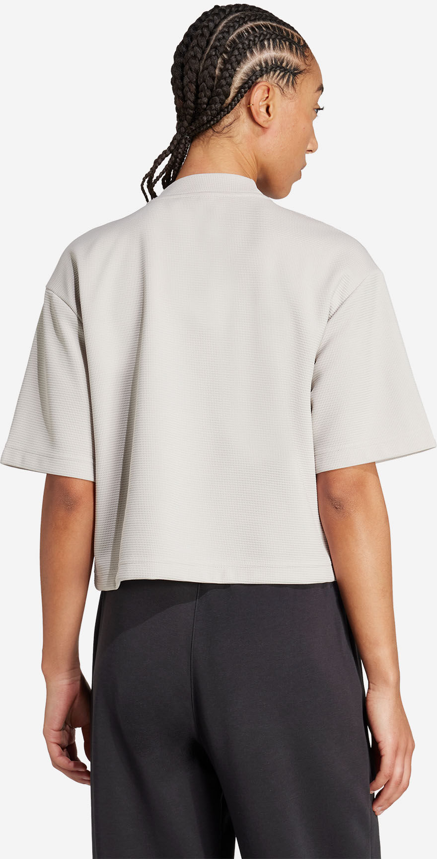 Adidas Crop Yoga W - T-shirt Training - Donna - Beige S
