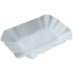 TOP 250 Pappschalen 9x14cm KU51 rechteckig weiß beschichtet