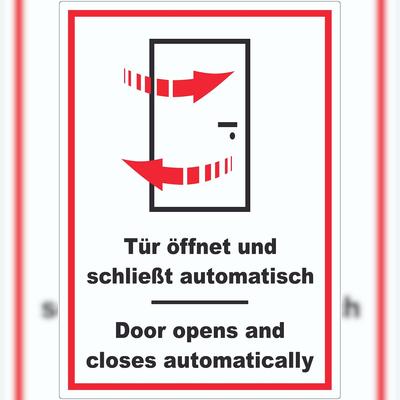 HB-Druck Aufkleber Tür automatisch Door automatic A1 (594x841mm)