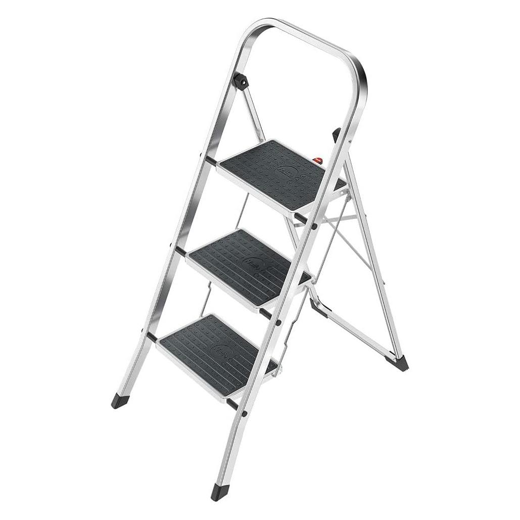Hailo K70 StandardLine, Aluminium-Trittleiter, 2 Stufen (Stehleiter, 83 cm) (4392-801)