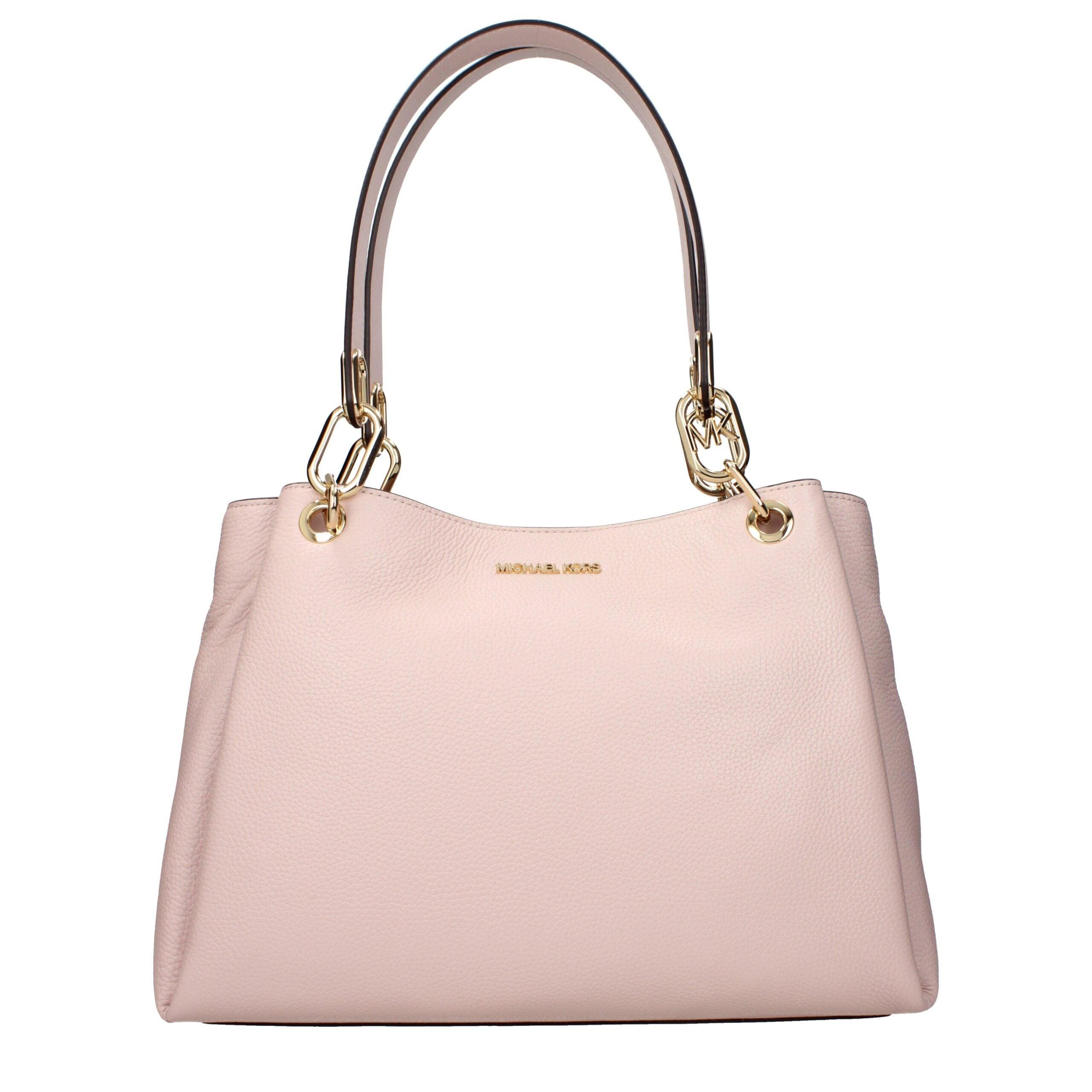 Michael Kors Leder-Schultertasche - Rosa