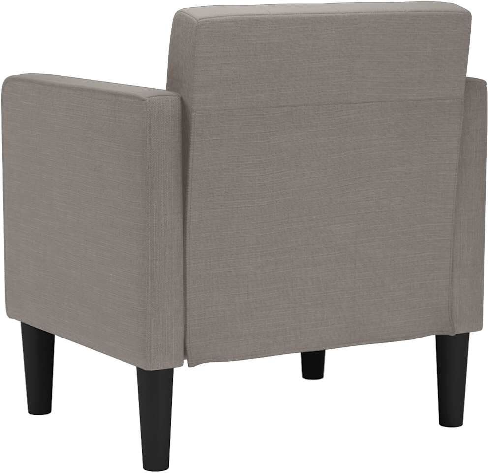 vidaXL Fauteuil avec accoudoirs tissu taupe 53 cm