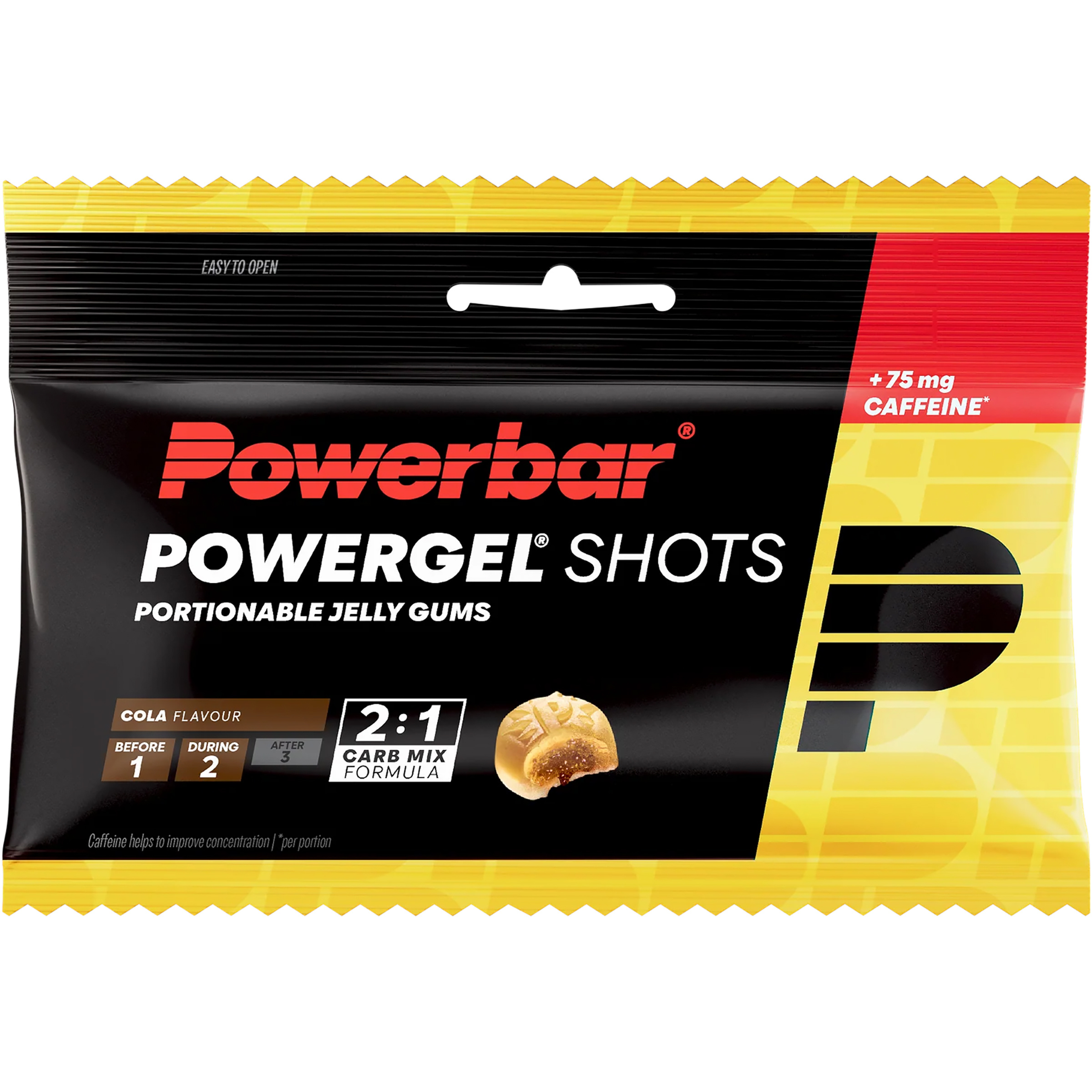 PowerBar PowerGel Shots Energie-Gel schwarz