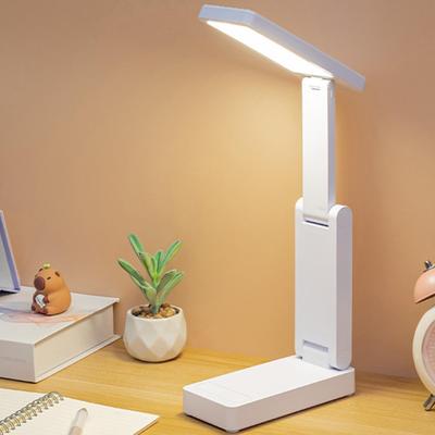 Inspired Deals Rechargeable Desk Lamp With Touch Control Foldable LED Study Light For Eye Protection No Clock