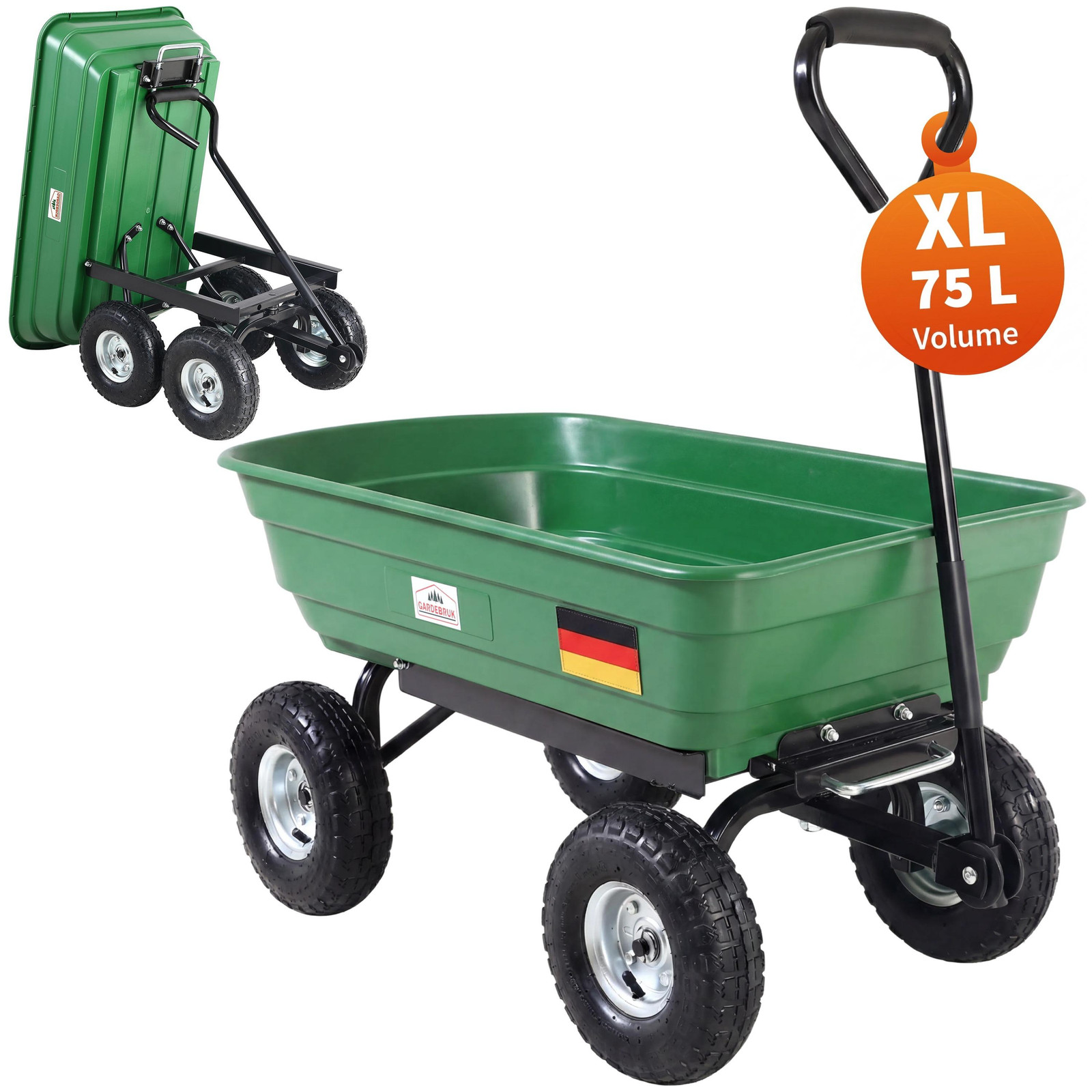GARDEBRUK Bollerwagen met kiepfunctie