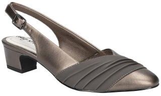 Easy Street Bates - Womens 5.5 Metallic,Pewter Pump Medium