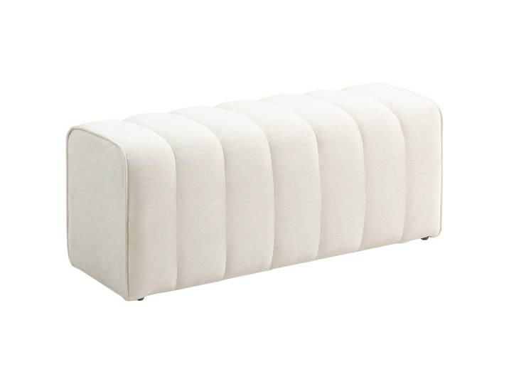 Homcom Hockerbank Cremeweiß, 40x44x110 cm, Esszimmer, Bänke, Sitzbänke