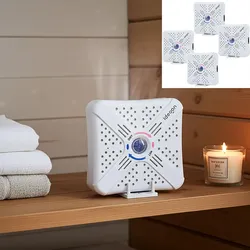 Ideoon 4er-Set Mini Luftentfeuchter 250ml mit Silica Gel Kügelchen, 25W, Luftentfeuchter, Weiss