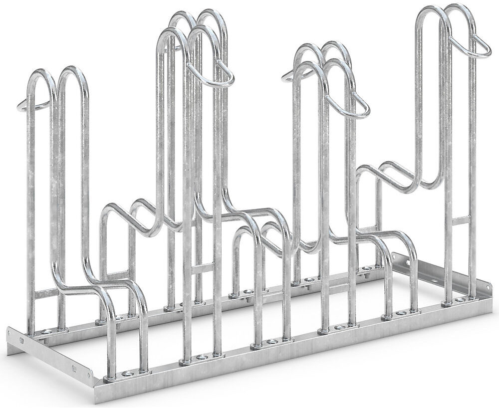Standparker, zweiseitig, 6 Stellplätze, Reifenbreite bis 55 mm WSM